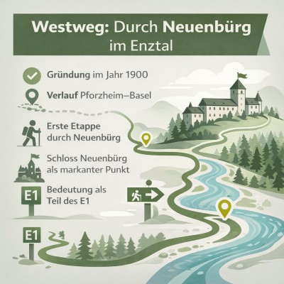 Der Westweg und Neuenbürg – Historischer Fernwanderweg im Enztal