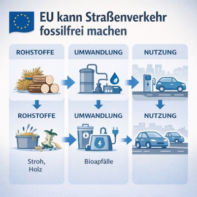 Erneuerbare Kraftstoffe in Europa: Wichtige Fragen und Antworten zur KIT-Studie