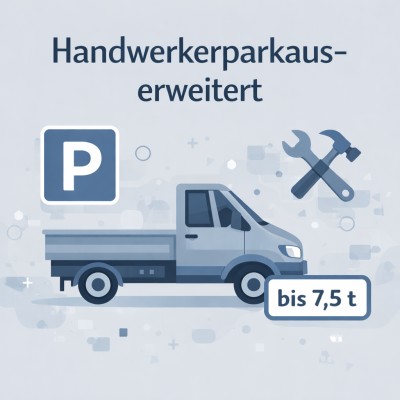 Handwerkerparkausweis im Kreis Böblingen erweitert