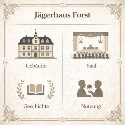 Jägerhaus Forst: Geschichte, Nutzung und Räumlichkeiten