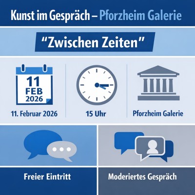 Kunstgespräch in der Pforzheim Galerie am 11. Februar