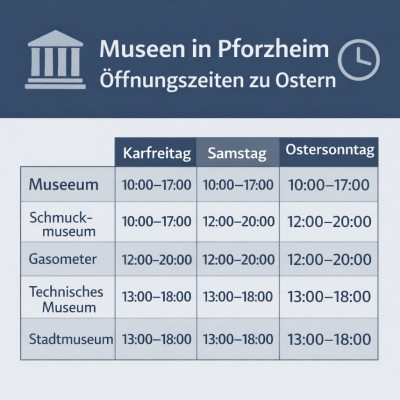 Museums in Pforzheim: Öffnungszeiten zu Ostern