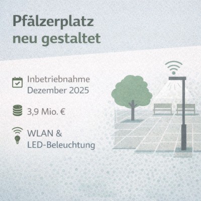 Pfälzerplatz neu gestaltet im Detail