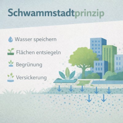 Schwammstadtprinzip: Nachhaltige Stadtgestaltung