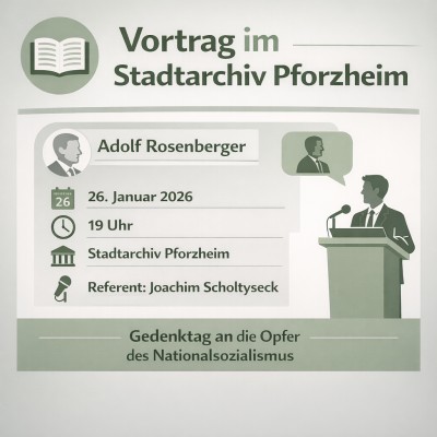 Vortrag im Stadtarchiv: Leben des Porsche-Mitgründers Adolf Rosenberger