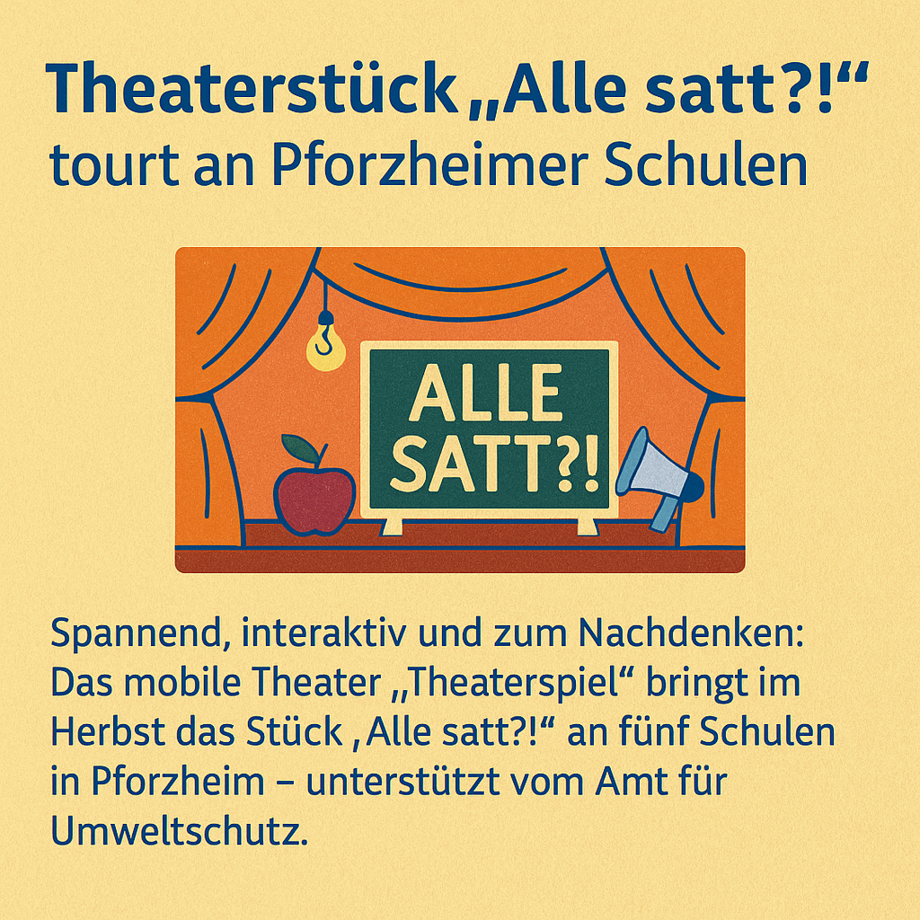 Mobiles Theater in Pforzheim: „Alle satt"