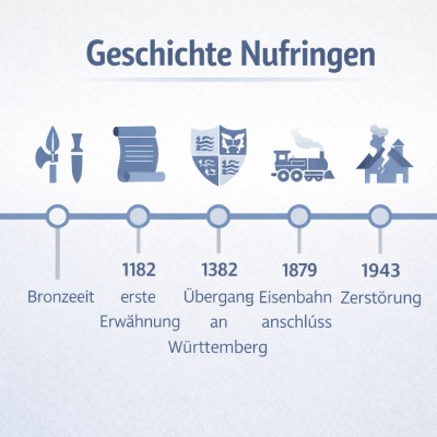 Nufringen: Geschichte von der Bronzezeit bis ins 20. Jahrhundert