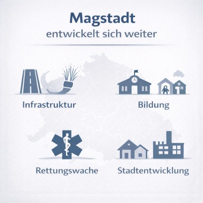 Magstadt entwickelt sich weiter Infografik