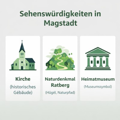 Sehenswürdigkeiten in Magstadt Infografik