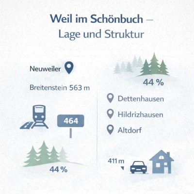 Weil im Schönbuch – Ort und Struktur