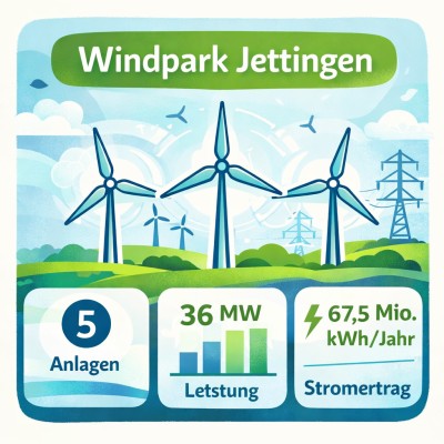Windpark Jettingen - Zahlen im Blick