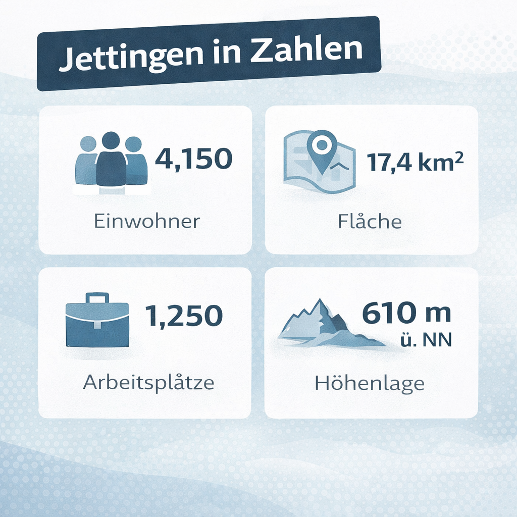 Jettingen in Zahlen Infografik