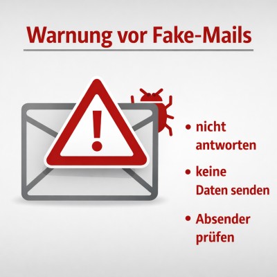 Warnung vor Fake-Mails