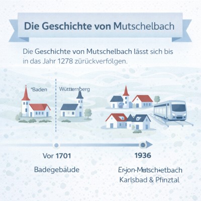 Mutschelbach: Geschichte seit 1278 und Gemeindebildung 1936