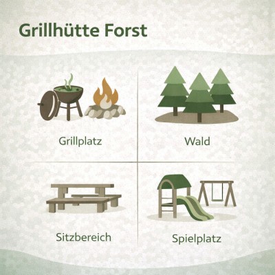 Grillhütte Forst Infografik