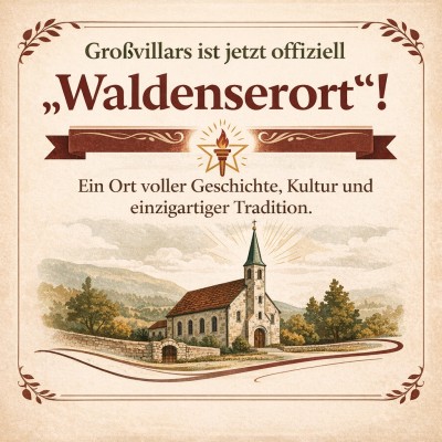 Großvillars erhält offiziell den Titel „Waldenserort