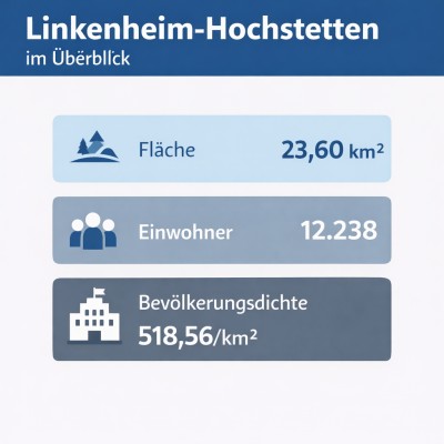 Linkenheim-Hochstetten: Lage, Struktur und zentrale Daten