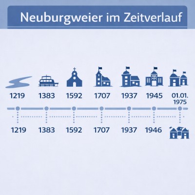 Neuburgweier im Zeitverlauf Infografik