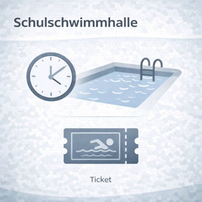 Schulschwimmhalle: Zeit, Schwimmen, Eintritt