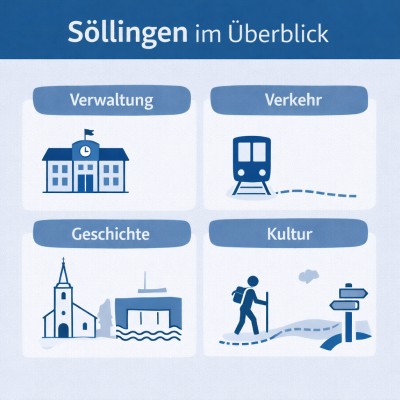 Söllingen: Verwaltungssitz mit Geschichte und Verkehrsanbindung