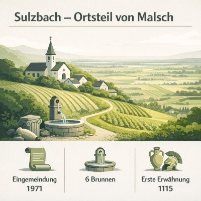 Sulzbach: Ortsteil von Malsch mit historischer Entwicklung