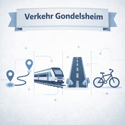 Gondelsheim: Verkehrsanbindung und Bertha-Benz-Route