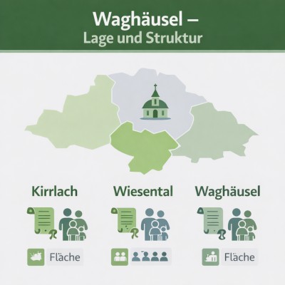 Waghäusel – Stadtstruktur und Bezirke