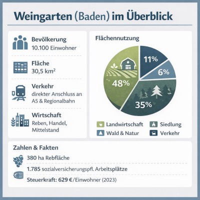 Weingarten (Baden) in Zahlen