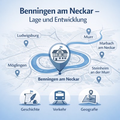 Benningen am Neckar – Lage und Entwicklung