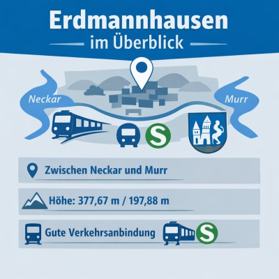 Erdmannhausen im Überblick