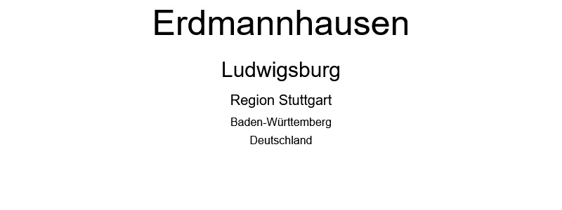Erdmannshausen - Landkreis Ludwigsburg