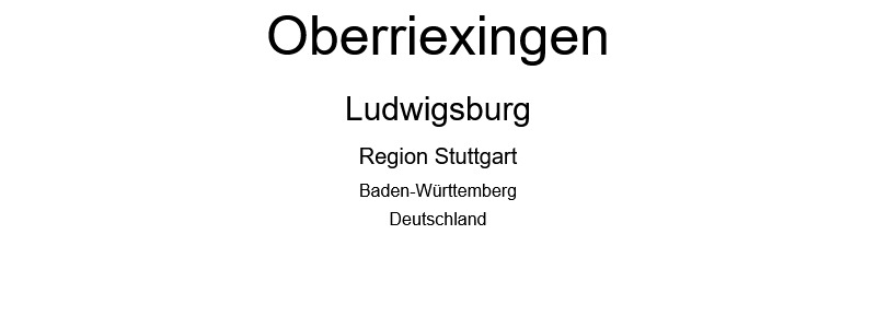 Oberriexingen - Landkreis Ludwigsburg