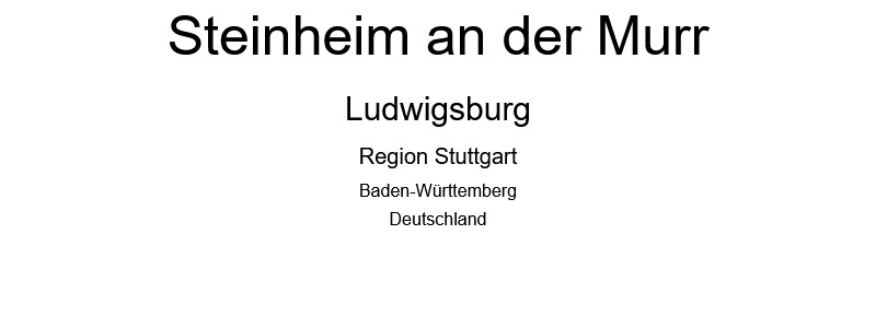 Steinheim an der Murr - Landkreis Ludwigsburg