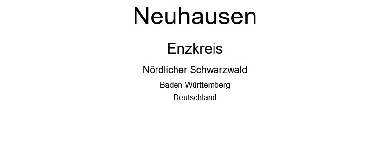 Neuhausen - Enzkreis