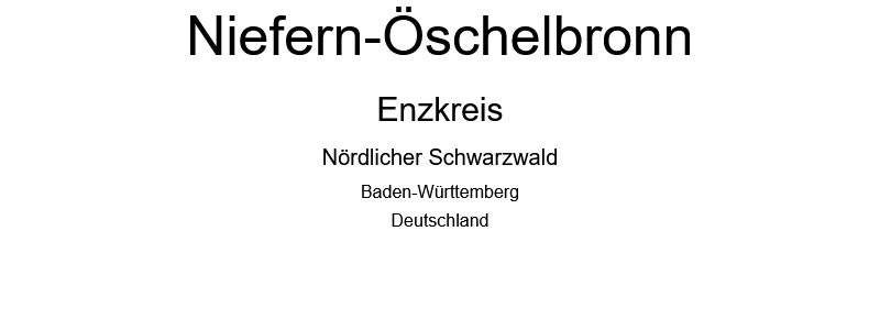 Niefern-Öschelbronn - Enzkreis