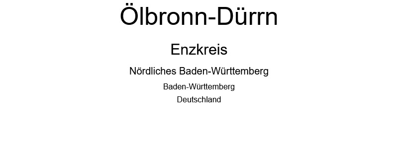 Ölbronn-Dürrn - Enzkreis
