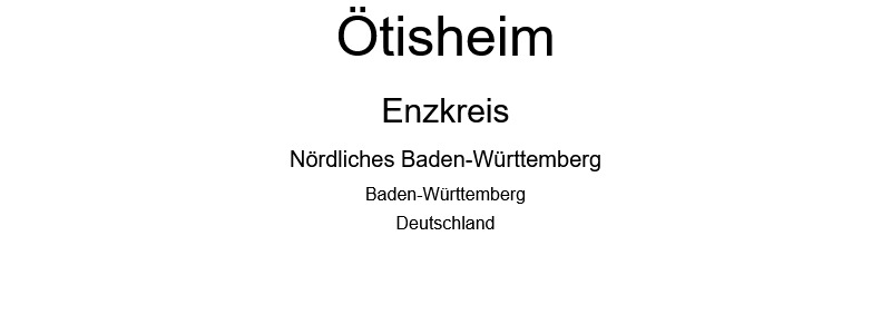 Ötisheim - Enzkreis