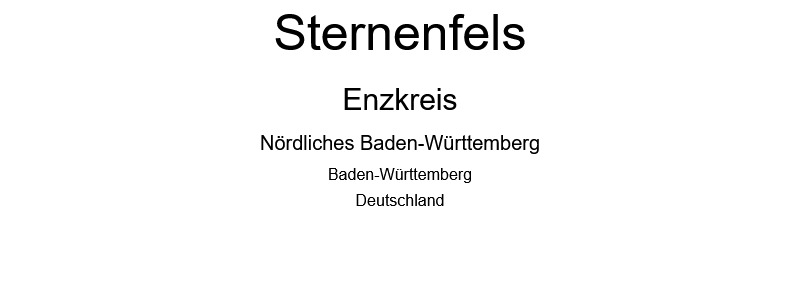 Sternenfels - Enzkreis