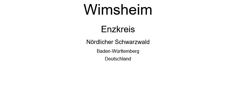 Wimsheim - Enzkreis
