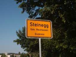 Steinegg Ortsschild